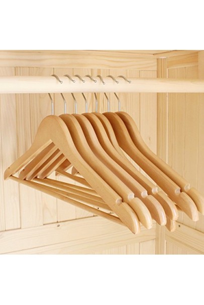 Handcrafted Heavy Duty Wooden Cloth Hangers